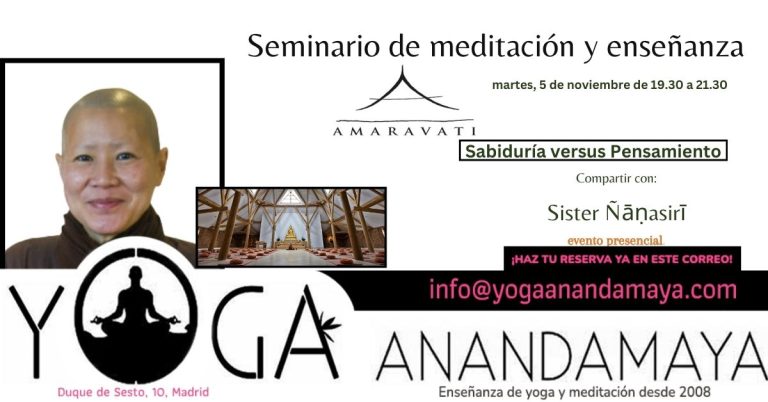 Seminario de meditación, monasterio Amaravati